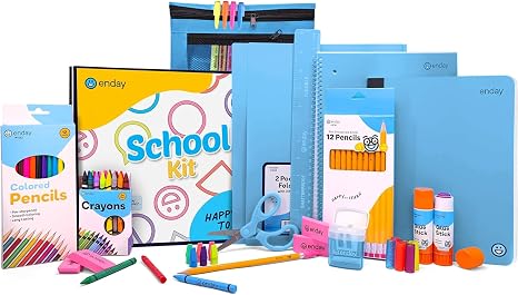 Enday Back to School Supplies for Kids, School Supply Box Grades K-5