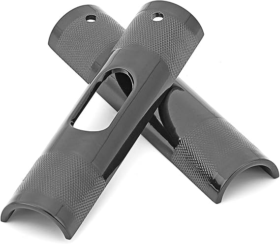 WSays 1 inch to 1-1/4 inch (1.25") Gloss Black Bar Handlebar Riser/Clamp Compatible with Harley