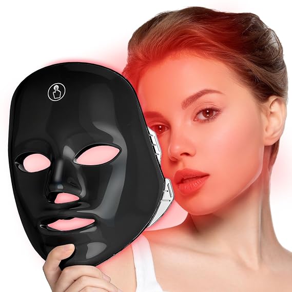 SUERBEATY Red Light Mask For Face, 7-1 Colors Red Light Face Mask