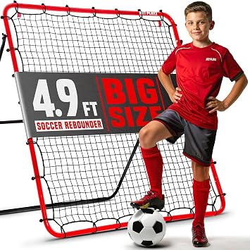 NET PLAYZ Soccer Rebound Net Rebounder Skill Training Gifts, Aids & Equipment for All Ages-Kick-Back/Perfect Storage