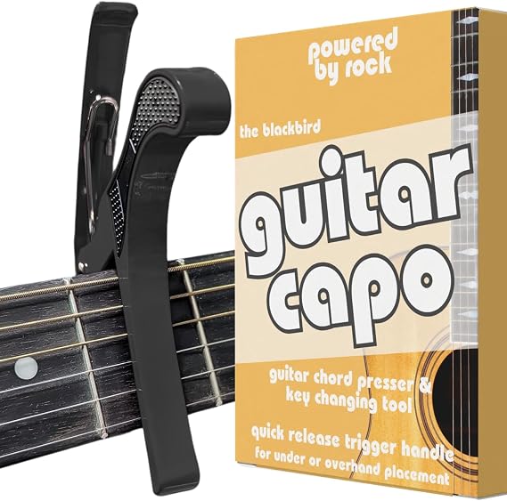 Guitar Capo for Acoustic & Electric Guitars, Blackbird Design