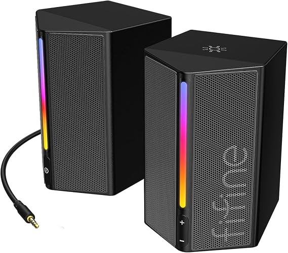 FIFINE AmpliGame A20 2.0 Stereo Computer Speakers for Desktop PC with RGB