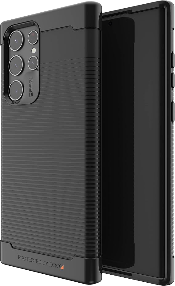 ZAGG Gear4 - Case for Samsung Galaxy S22 Ultra - Black Havana - Shockproof D3O Protection Material Slim Design