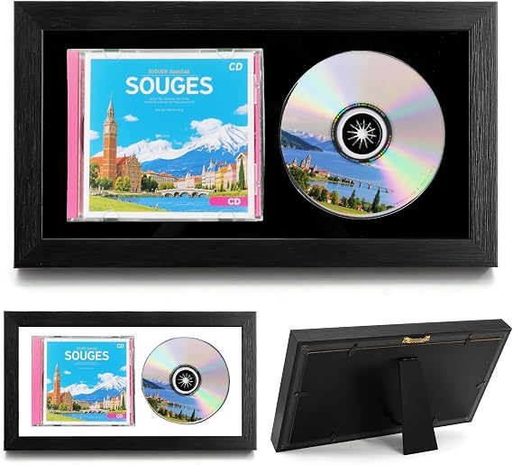 CD Display Frame with Wall Hanger, 13.7''L x 7.5''W