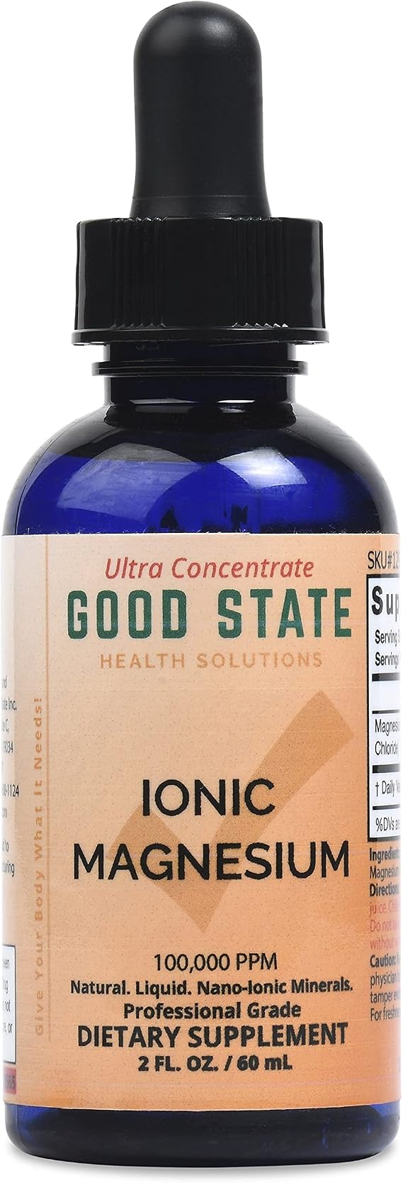 Good State Liquid Ionic Magnesium Ultra Concentrate (10 drops per 50 mg - 100 servings per bottle)