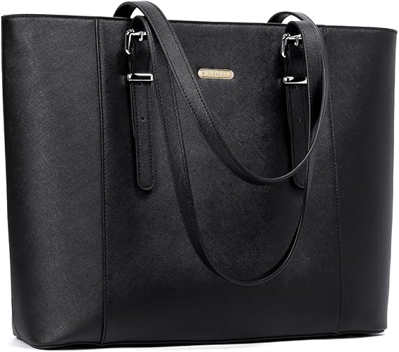 BROMEN Women Briefcase 15.6 inch Laptop Tote Bag Vintage Leather Handbags Shoulder Work Purses