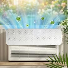 AirFlow Pro Cool & Pure Window Air Conditioner Deflector with Negative Ion Purifier, Adjustable AC Vent Deflector for Mini Split & Window Units, Universal ABS Air Vent Deflector to Prevent Direct Blow