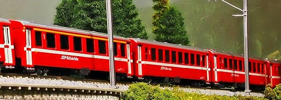 KATO 10-1413 N-Gauge Alps Red Passenger EWI Basic Set 4 Car Railroad Model Passenger Vehicle