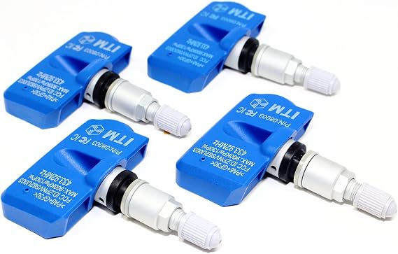ITM Set of 4 433mhz TPMS Tire Pressure Sensors for 2017-2019 Mercedes Benz E Class Sedan E300 4Matic Replacement