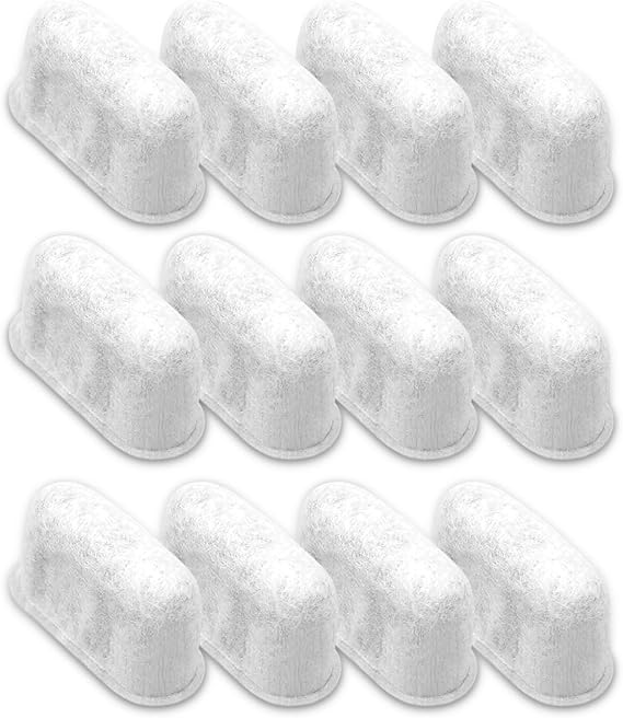 12PCS Activated Charcoal Water Filters Fit for Delonghi Replace 7313285779