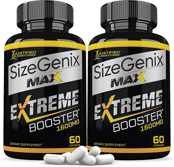 (2 Pack) Sizegenix Max 1600MG Advanced Men's Health Formula 120 Capsules