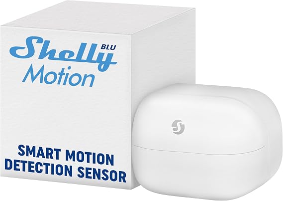 Shelly Blu Motion | Bluetooth hareket ve lüks sensörü | Ev otomasyonu | Alexa ve Google ile uyumlu | iOS Android uygulaması | 9 metreye kadar menzil