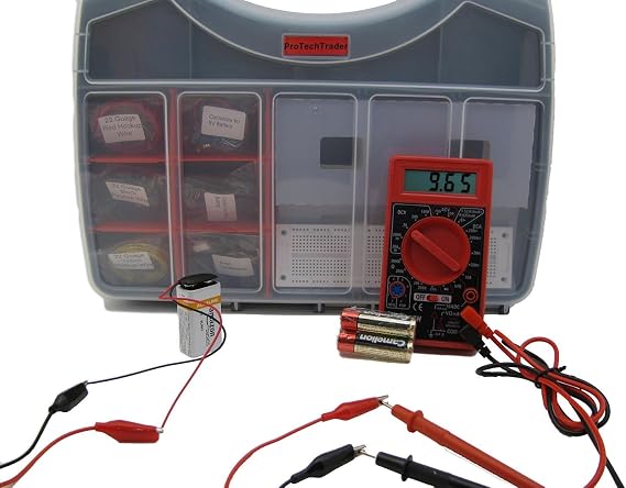 Make: Electronics Component Pack 1 Deluxe - New 2nd Edition Kit Follows the Latest Make: Electronics (2nd ed) Educational Book by Charles Platt