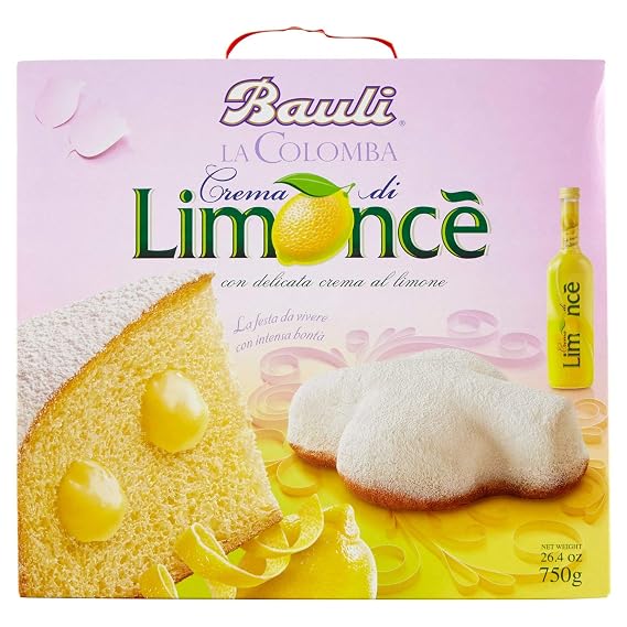 Bauli: "Crema di Limonce" Easter Dove with Lemon Cream Filling 26.45 Ounces (750g) Package [ Italian Import ]