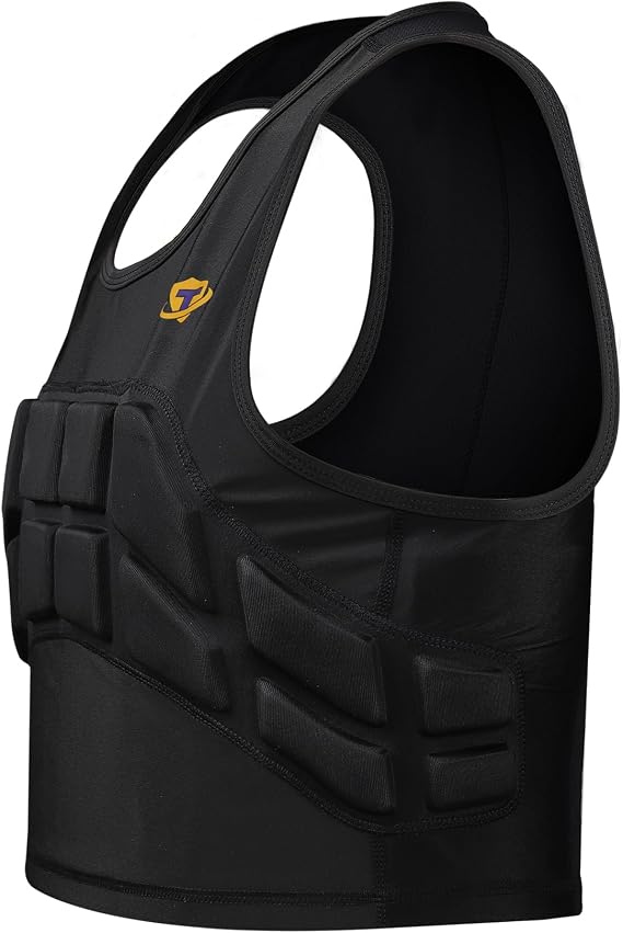 Impact Vest for Women Chest Protector Padded Compression Vest for Sports, Karate, Football, Breast and Rib Protection