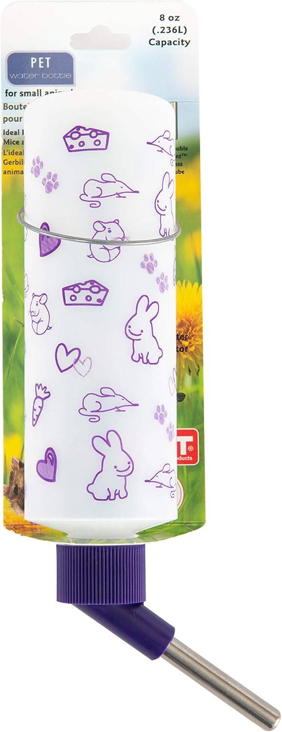 Lixit Weather Resistant Water Bottles for Rabbits, Ferrets, Guinea Pigs, Rats, Mice and Other Small Animals. 8 Ounce Pack of 1
