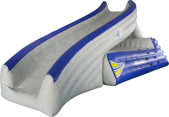 AQUAGLIDE Loki Corner Inflatable Water Slide with Cave, Multicolor, Large