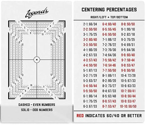 Legends Card Grading Centering Tool by Envy Born Games | Cleaning Cloth Kit Material for PSA - BGS
