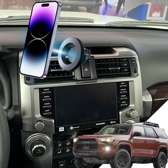 oricarmes Toyota 4runner Phone Mount 4runner Magnetic Phone Holder for 2024 Toyota 4runner Accessories 4runner Phone Holder Support Toyota 4runner 2010-2024