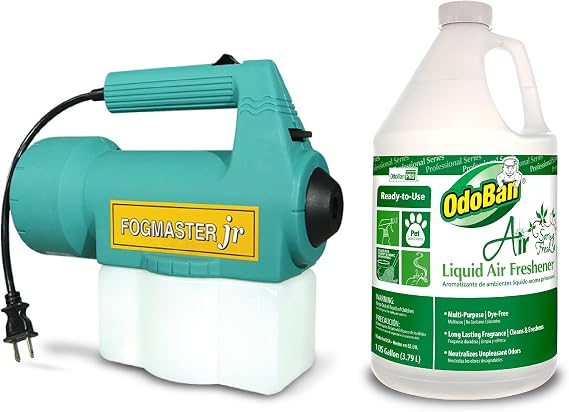 OdoBan Fogmaster Jr. Electric Handheld Fogger and Liquid Air Freshener, 1 Gallon, Spring Fresh Scent