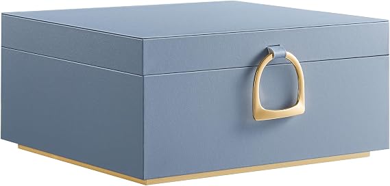 SONGMICS 2-Layer Jewelry Box with Handle, Removable Tray, Floating Effect