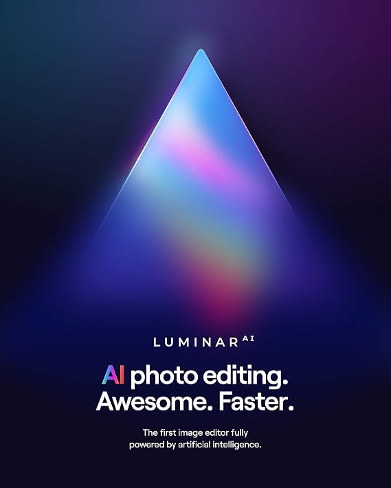 Luminar AI Photo Editing Software Skylum Software Photo Editor - You Bring the Creative Vision - Powerful AI Brings it to Life - Get the Graphic Design Software for Mac and Windows 10 Pro - 2 seats