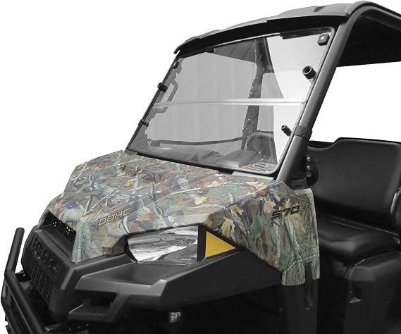 Seizmik UTV Versa-Fold Windshield Compatible with Polaris Ranger 570, 500, EV Midsize UTV Models | Double Hard Coated | Scratch Resistant Polycarbonate