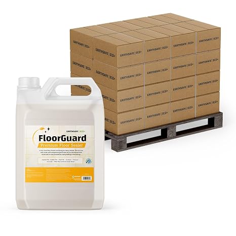 Eco+ FloorGuard Floor Sealer - 192 One Gallon Bottles, 48 Cases per Pallet, High-Solids, Zinc-Free Finish, Slip Resistant, Green SealTM, Low Odor, Ideal for Vinyl, Terrazzo, Rubber, Concrete
