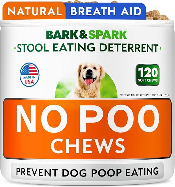 BARK&SPARK NO Poo Treats - Prevent Dog Poop Eating - Coprophagia Treatment