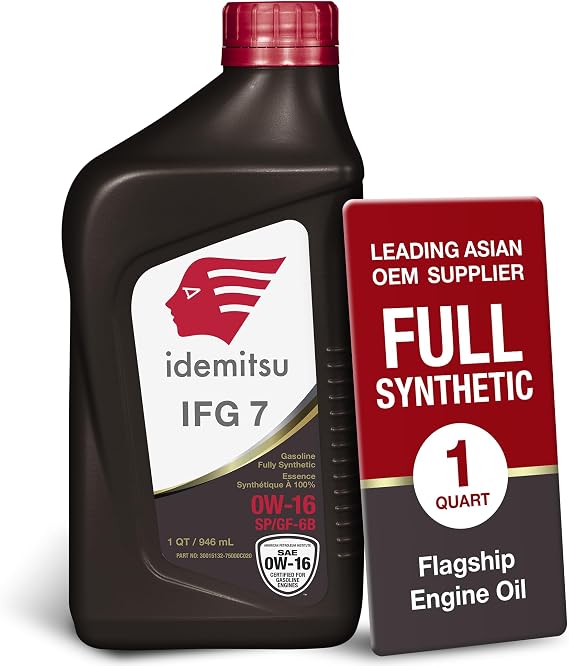 Idemitsu IFG7 0W-16 SP/GF-6B Motor Oil 1 Quart | Precision Engineered for Maximum Efficiency and Protection