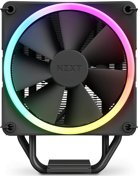 NZXT T120 RGB CPU Air Cooler - RC-TR120-B1 - Conductive Copper Pipes - Fluid Dynamic Bearings - AMD and Intel Compatibility - Black