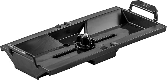 YakAttack TracPak Quick Release Mounting Base | Compatible with Track Mount Storage Boxes | Includes T-Bolt, Knob & Surface Mount Hardware | Micro Adjustment Slots | Made in USA