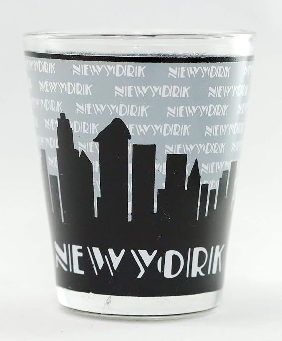 World By Shotglass New York Grey Skies Shot Glass ctm