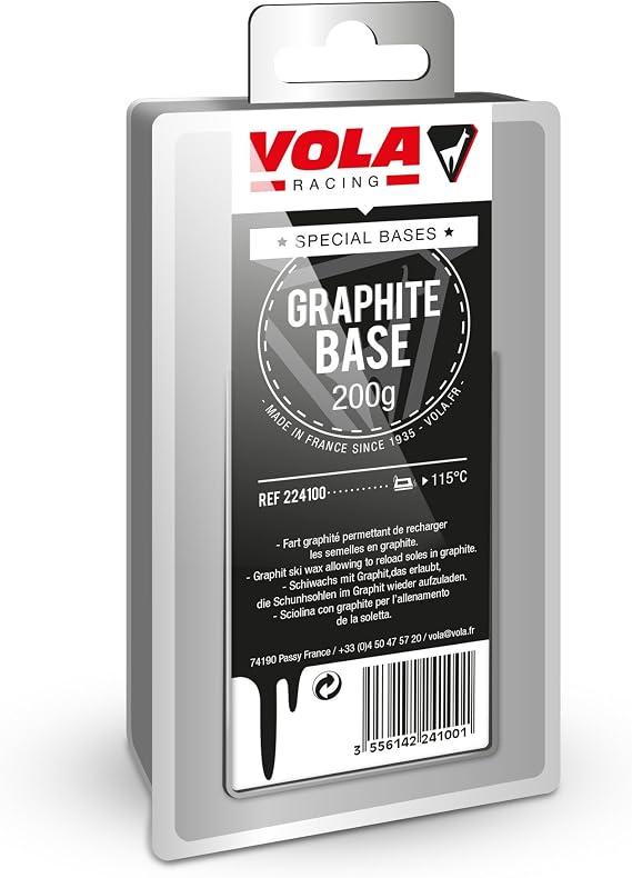 Vola Graphite Special Base Race Wax 200g - Ideal for Dirty Spring Snow and Race Training