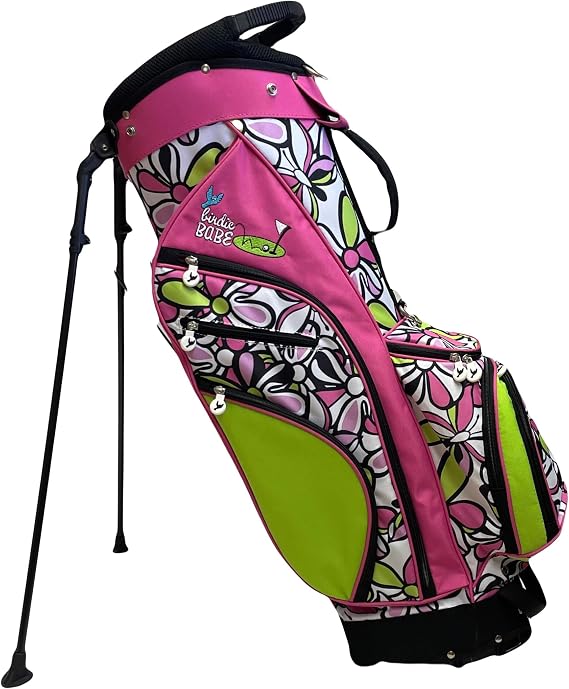 Birdie Babe Women Golf Bag Bahama Mama Pink Flowered Ladies Hybrid Golf Bag