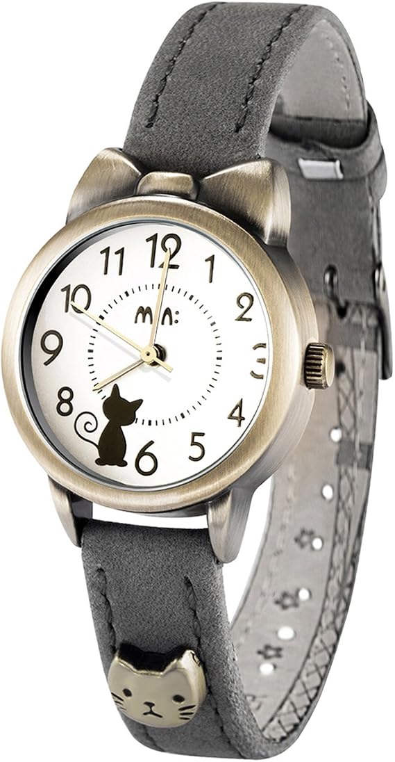 DREAMING Q&P Soft Leather Strap Girl's Students Quartz Wrist Watches for Female Cute Bowknot Case