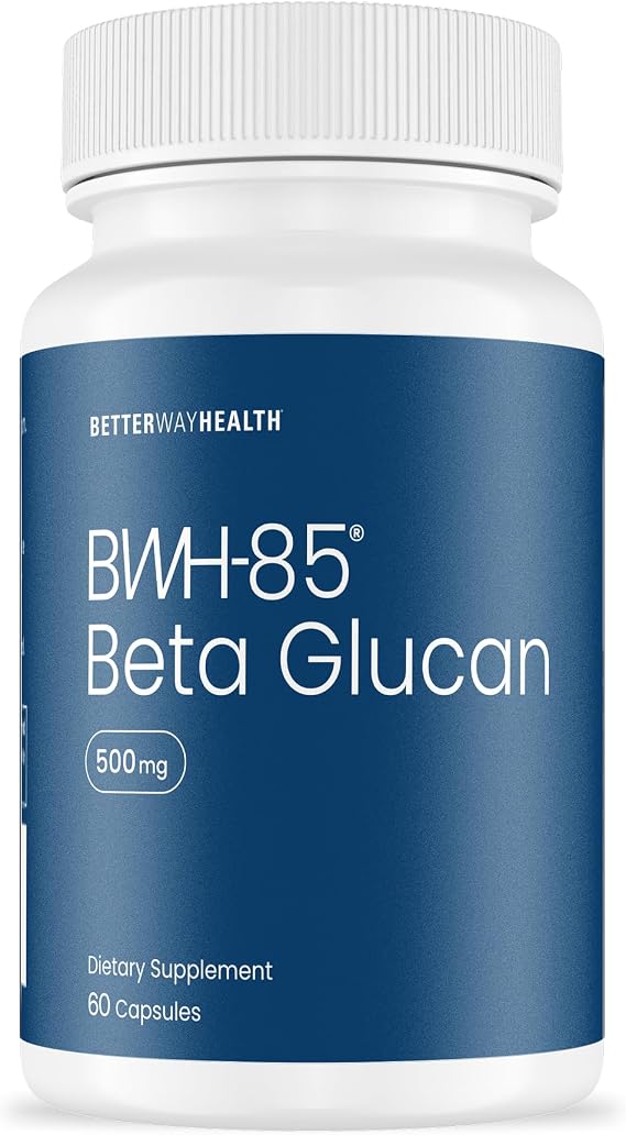 Better Way HealthTM - Advanced Immune Readiness - Highly Purified 1,3/1,6 Beta Glucan 500 - Clinically Tested Immune Defense - 500mg/60 Capsules (Pack of 1)