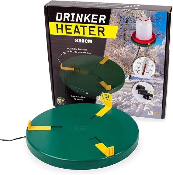 My Favorite Chicken Heated Poultry Waterer Base 28W Electric Chicken Water Heater for Winter, Freeze-Proof to -20F, Adjustable Heated Waterer Base for Chicken Waterers & Founts | Electric Chicken Water Heater for Winter, Freeze-Proof to -20F, Adjustable, for Chicken Waterers & Founts