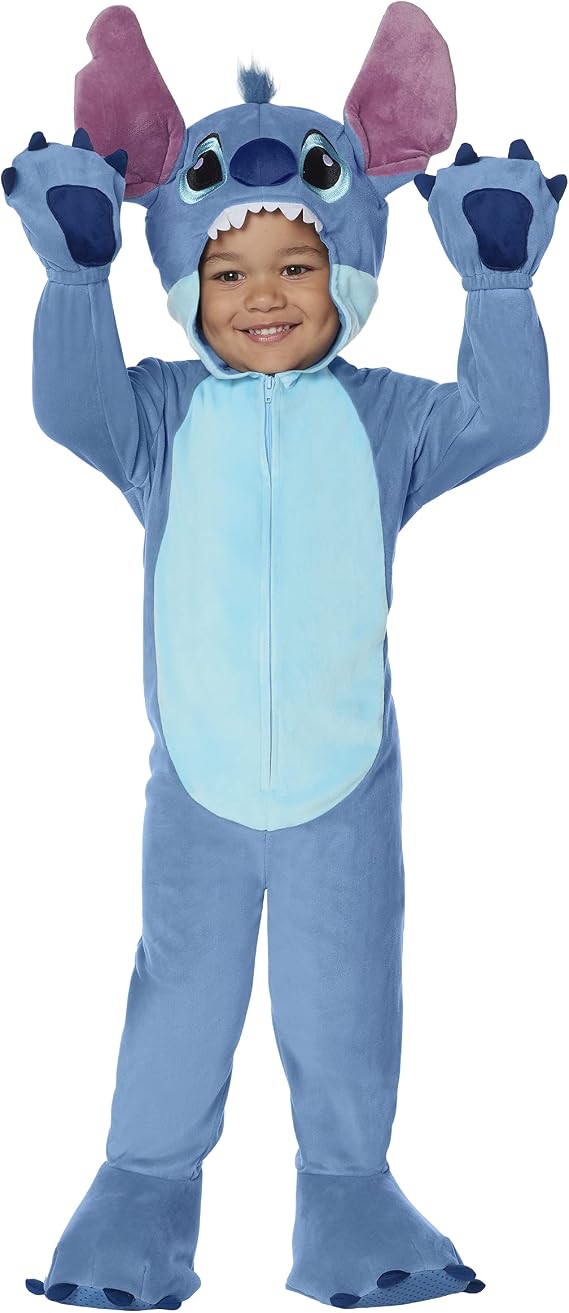 Spirit Halloween Lilo and Stich Toddler Stitch Costume | Officially Licensed | Disney | Stitch Cosplay | Onesie Outfit