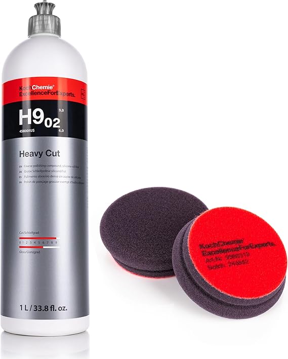 Koch-Chemie Heavy Cut Polish & Pad Combo (76mm)