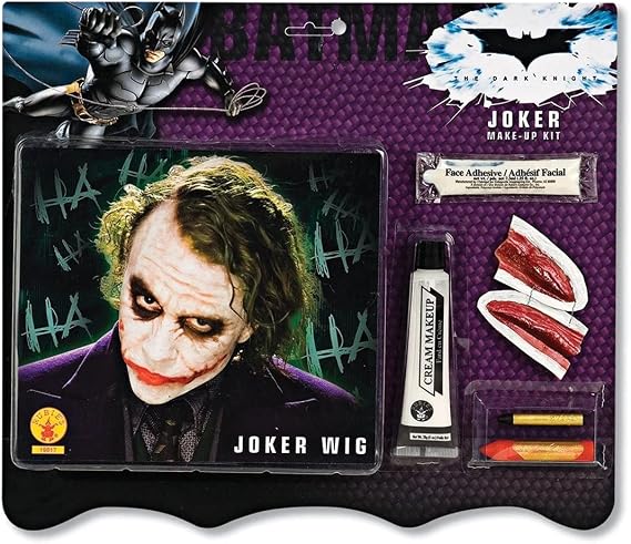 Batman Deluxe Joker Wig And Make Up Kit