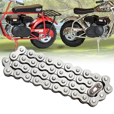 Chikia Mini Bike CT200U Coleman Front Jackshaft Chain, 42 Link 420 Chain for Mini Bike Compatible with Coleman CT200U EX MB200 MB165 Baja Warrior Heat Mini Baja