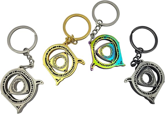 GT//Rotors Large Rotary Engine RX7 RX8 Cutout Metal Keychain
