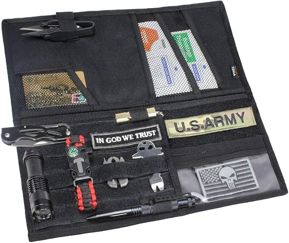 WYNEX Car Visor Organizer Fold MOLLE Panel, Fit Car Trucks Pickups Vans