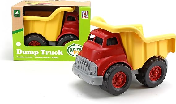 Green Toys Dump Truck - FC2, Red/Yellow
