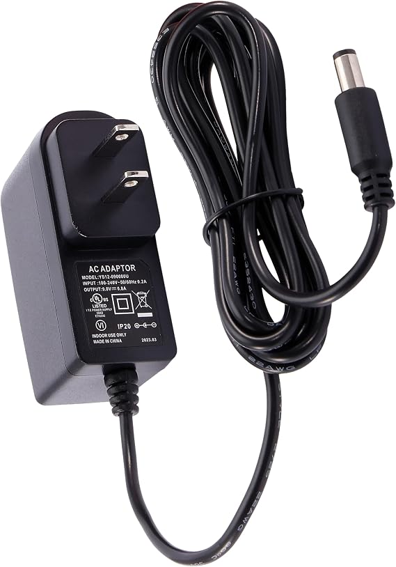 D'Addario Accessories PW-CT-9V DC Power Adapter Pedalboard Supply - For Pedal Board and Other Devices Requiring 9V 800mA Max Current | Pedalboard power supply with 9V output and 2.1mm barrel plug