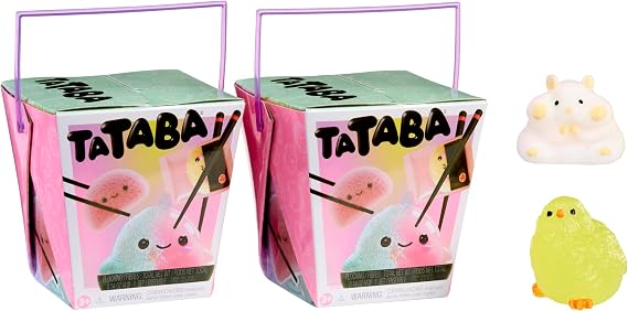 Tataba (2 Pack), Squishy, Collectible, Cute Characters, DIY Flocking, Blind Box, Age 3+