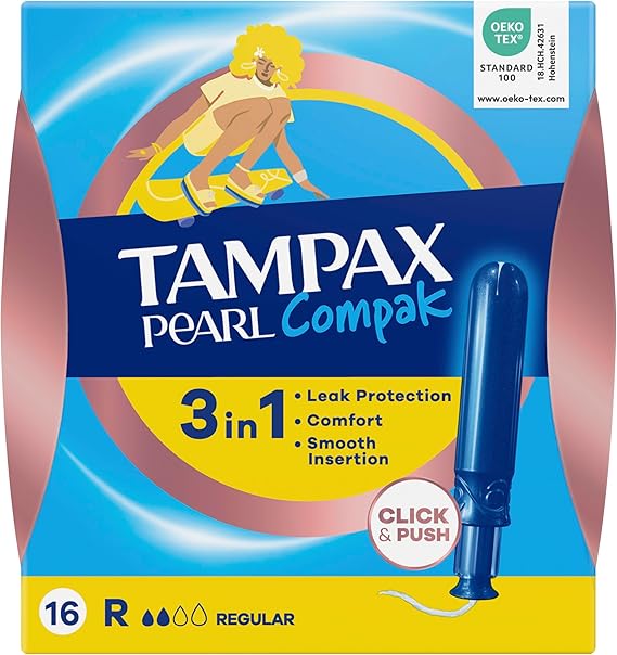 Tampax Pearl Compak Tampon Normal 16 Adet
