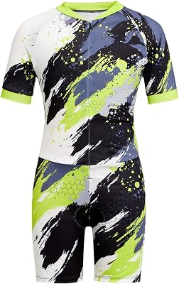 Gogokids Boys Cycling Jersey Youth Bike Suit with 3D Cushion, Kids Teen Short Sleeve Bicycle Clothes