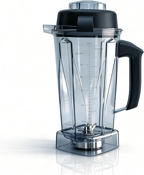 Blender Pitcher 64oz Replacement Container Compatible with Vitamix 5200, 5300, 6300, 7500, E310, VM0197, VM0101, VM0100, VM0103 Classic & Explorian Series